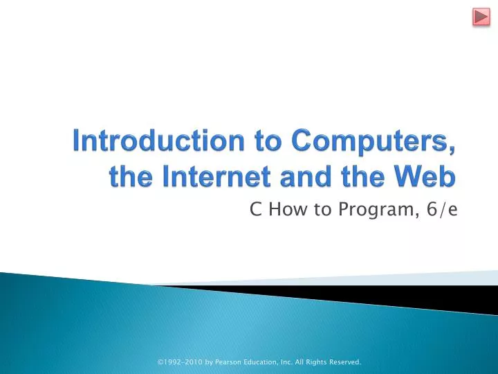 introduction to computers the internet and the web