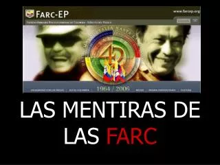 LAS MENTIRAS DE LAS FARC