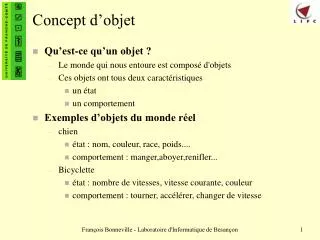 Concept d’objet