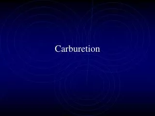 Carburetion