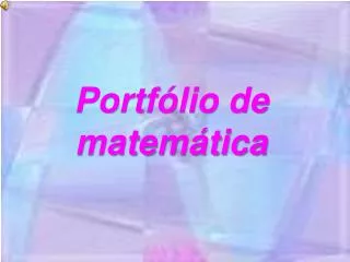 portf lio de matem tica