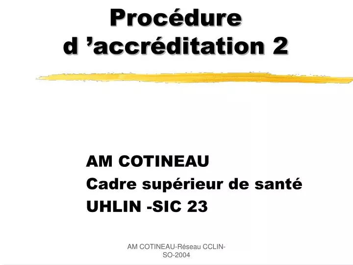 proc dure d accr ditation 2