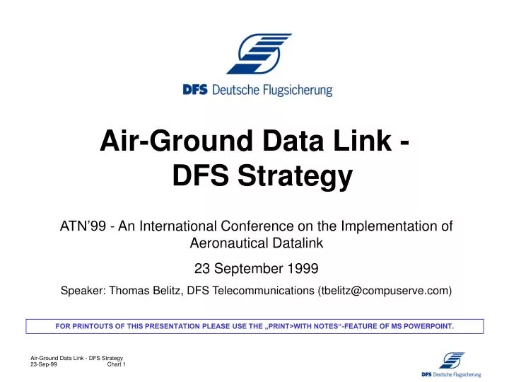 air ground data link dfs strategy