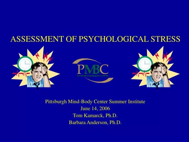 assessment of psychological stress