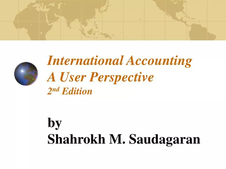 international accounting a user perspective 2 nd edition