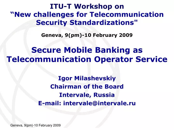 secure mobile banking as telecommunication operator service