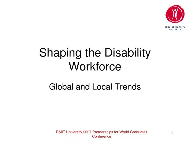 shaping the disability workforce