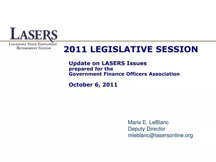 2011 legislative session