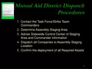 Mutual Aid District Dispatch Procedures