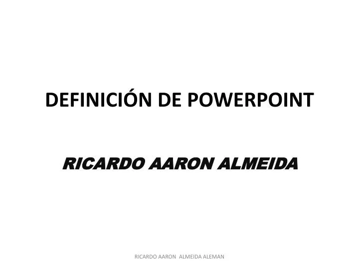 definici n de powerpoint