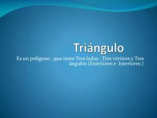 tri ngulo