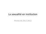 La sexualité en institution - slide 1