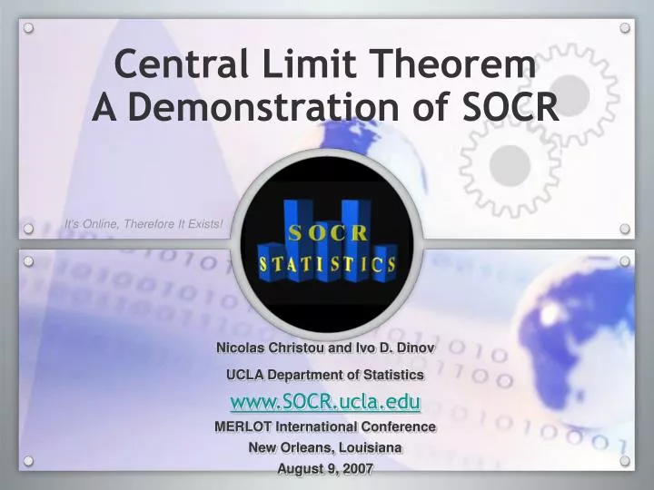 central limit theorem a demonstration of socr