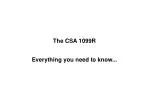 The CSA 1099R - slide 1