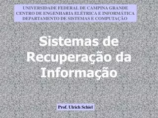 sistemas de recupera o da informa o