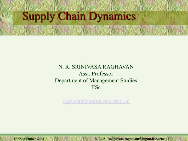 supply chain dynamics