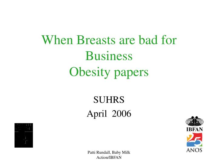 when breasts are bad for business obesity papers