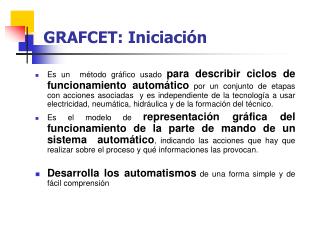 grafcet iniciaci n