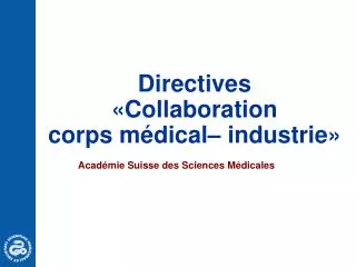 directives collaboration corps m dical industrie