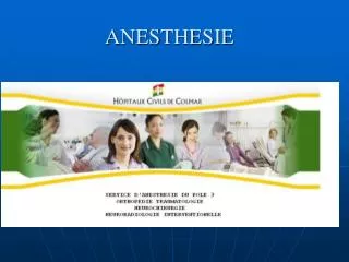 ANESTHESIE