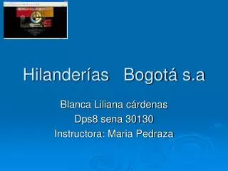 hilander as bogot s a