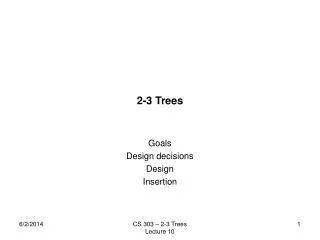 2-3 Trees