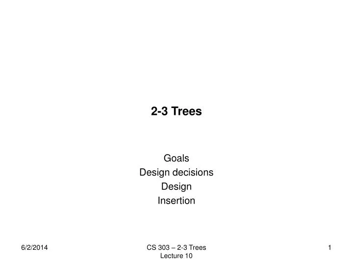 2 3 trees
