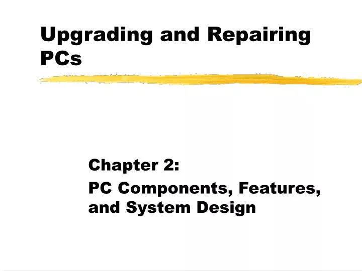 upgrading and repairing pcs