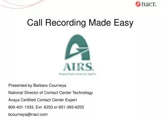 Call Recording Made Easy