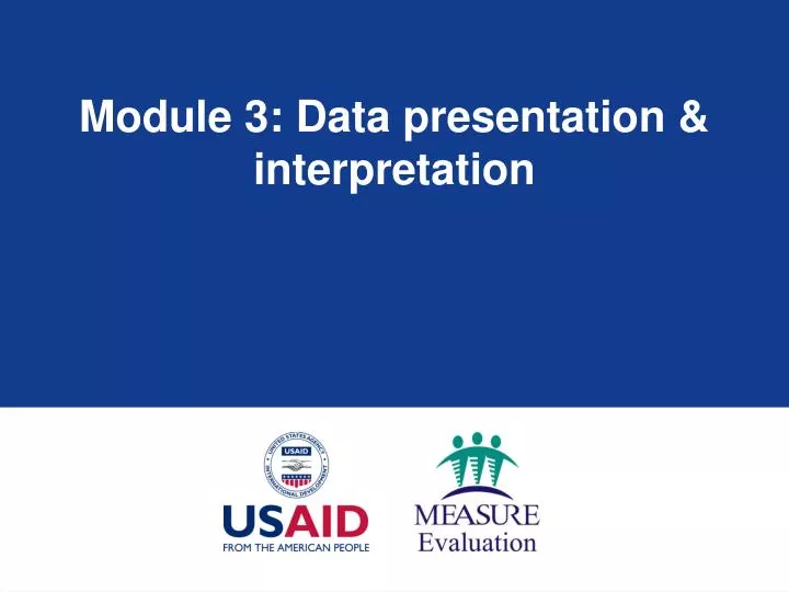 module 3 data presentation interpretation