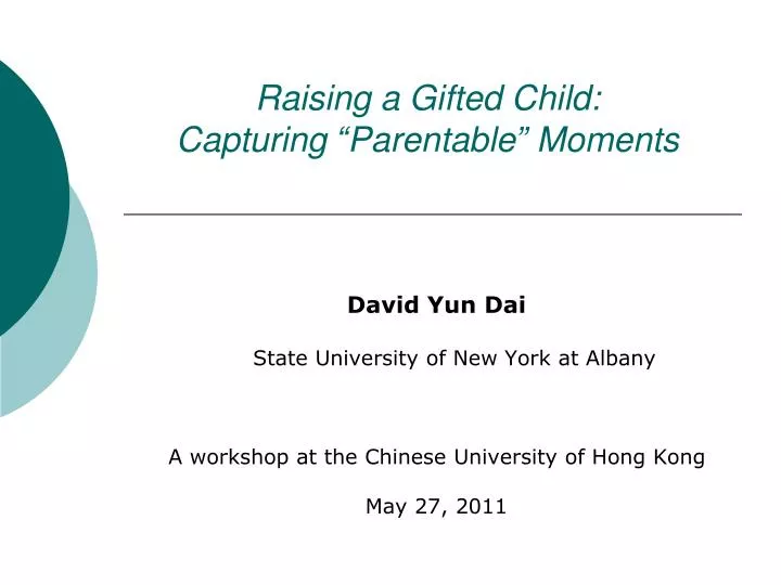 raising a gifted child capturing parentable moments