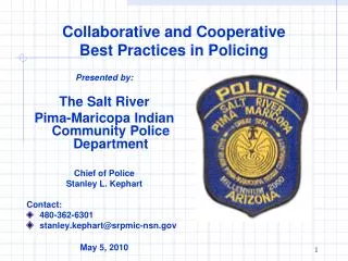 Collaborative and Cooperative Best Practices in Policing