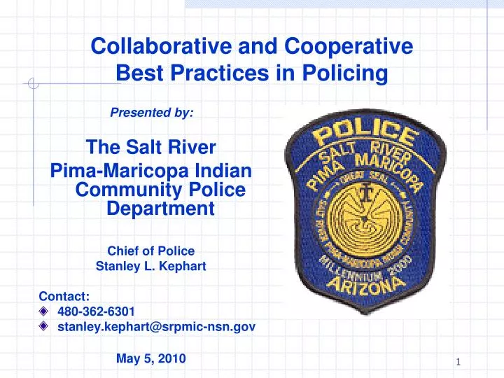 collaborative and cooperative best practices in policing