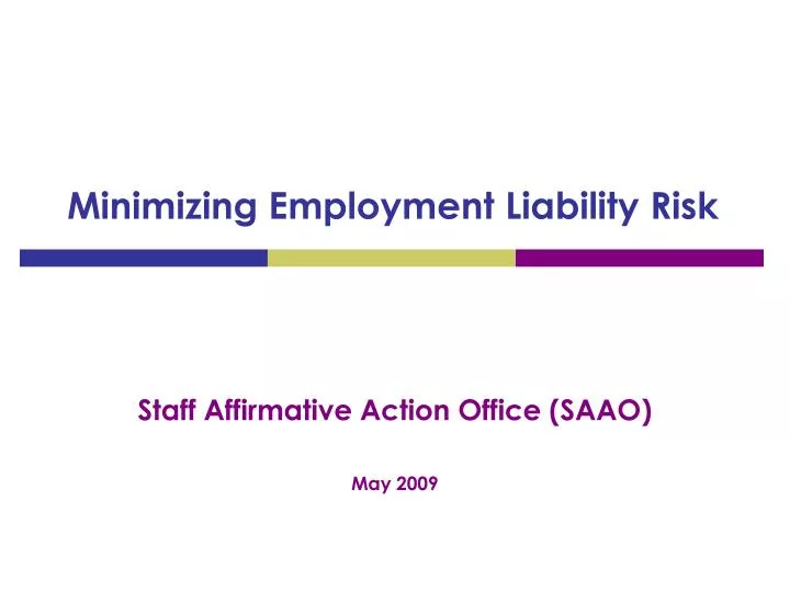 minimizing employment liability risk