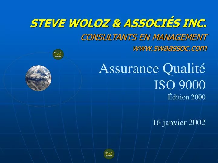 s teve woloz associ s inc consultants en management www swaassoc com