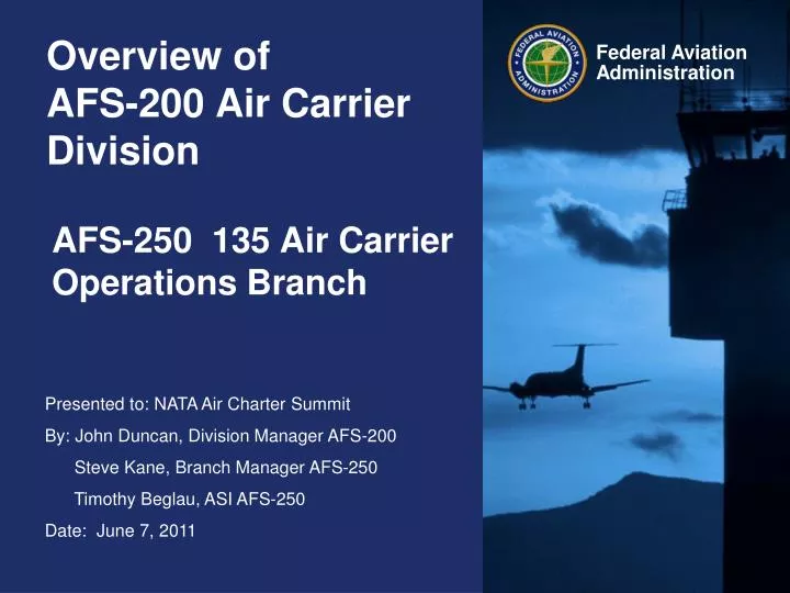 overview of afs 200 air carrier division