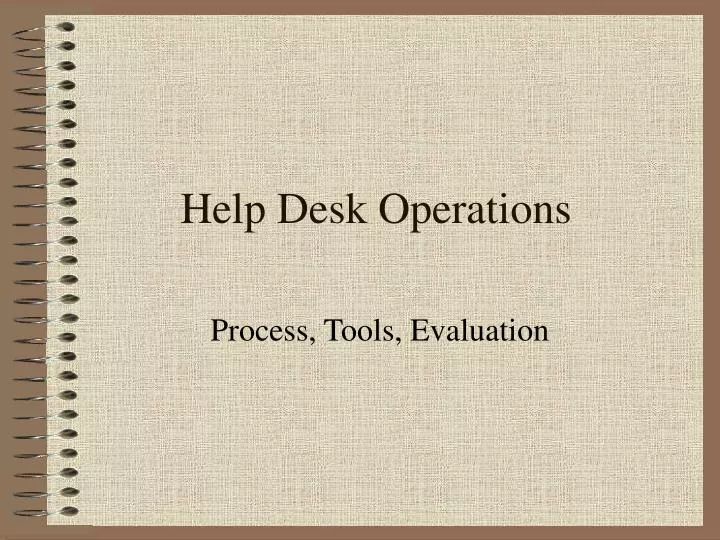 help desk operations