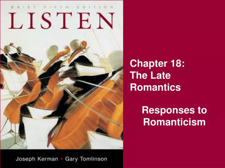 chapter 18 the late romantics