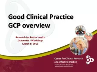 Good Clinical Practice GCP overview