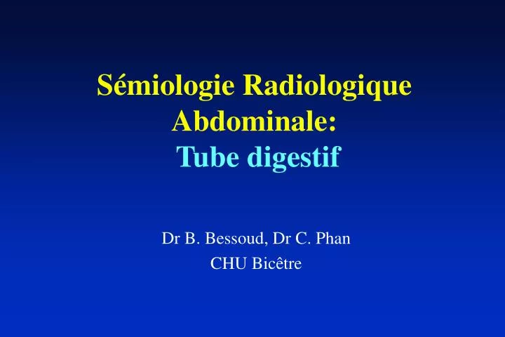 s miologie radiologique abdominale tube digestif