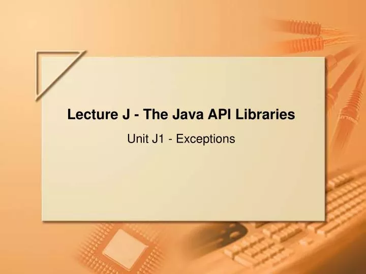 lecture j the java api libraries