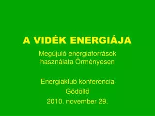 a vid k energi ja