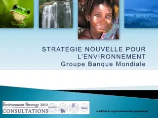 strategie nouvelle pour l environnement groupe banque mondiale