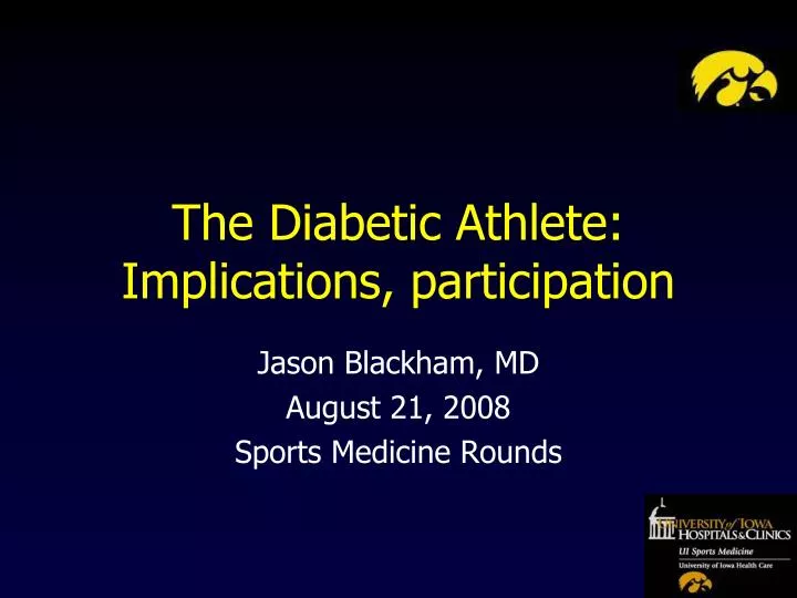 the diabetic athlete implications participation