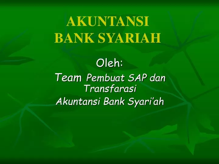 akuntansi bank syariah