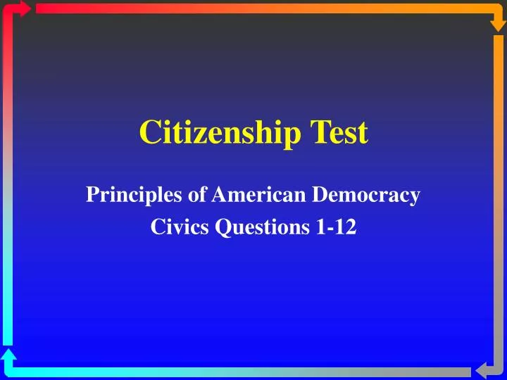 citizenship test