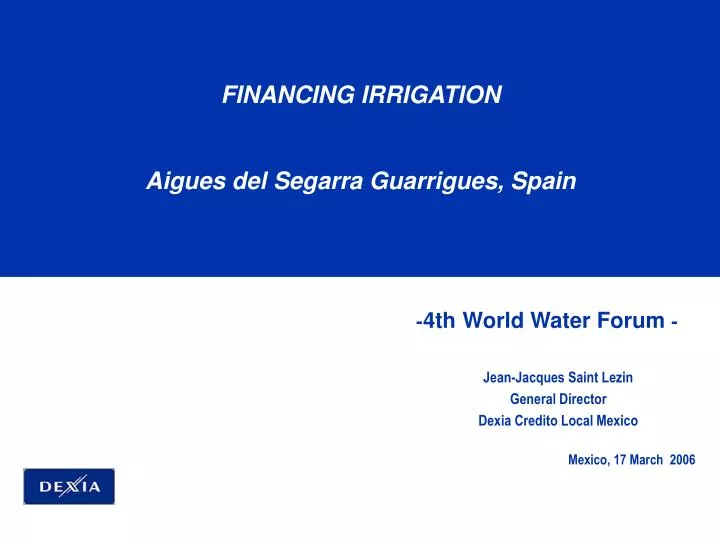 4th world water forum