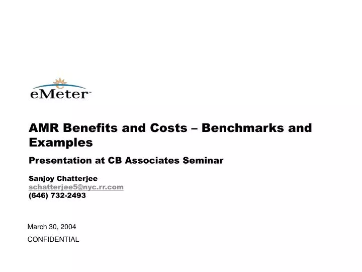 amr benefits and costs benchmarks and examples