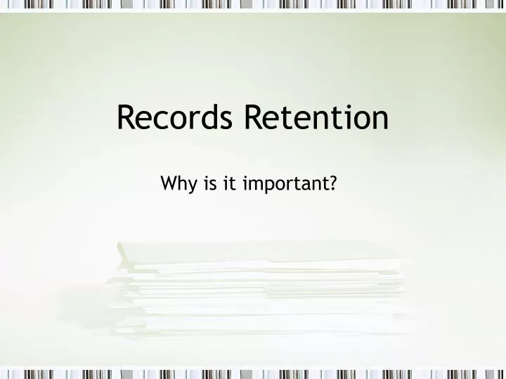 records retention