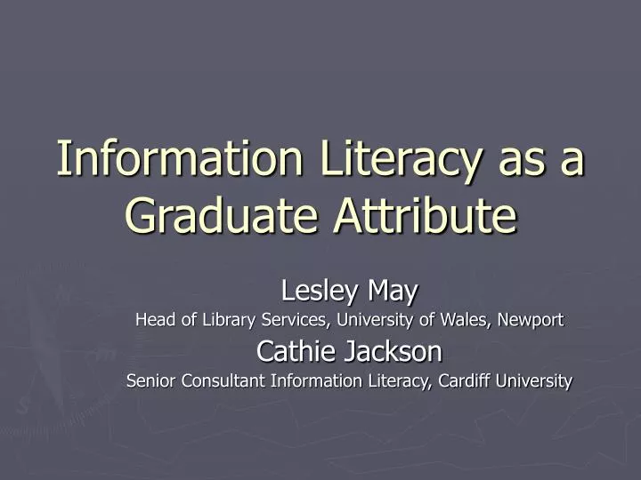 information literacy as a graduate attribute
